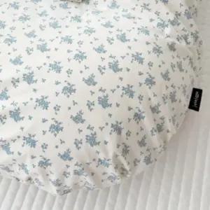 제이앤제나 아기 역류방지 쿠션 순면 커버 가드닝블루