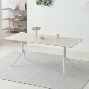 [스코나] 포레온 양면 포세린 세라믹 1800 6인 식탁 테이블