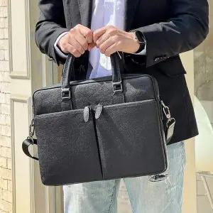 가죽 서류 브리프케이스 남자 정장백