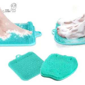 실리콘 발 각질 제거 브러시 욕실 샤워 발바닥 마사지 세정 매트