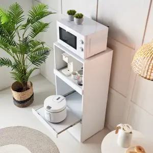 렌지대 500 밥솥수납 다기능 슬라이딩 이동식 원룸 소형