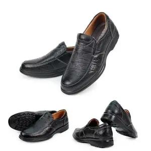 [라일리] Rly 통기성좋은 위빙 패턴 키높이 구두(블랙) 발편한