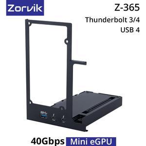 노트북용 미니 eGPU 인클로저 외부 독 PD 85W 40Gbps NVIDIA/AMD 호환 가능 USB4 Thunderbolt3/4