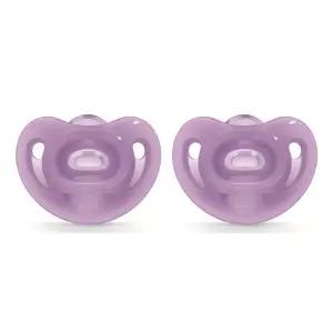 누크 노리개젖꼭지 아기 실리콘 쪽쪽이 퍼플 X2개 BNS