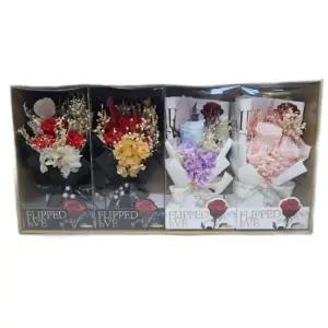 선물용 프리저브드 꽃다발 드라이플라워 개념일 생일 성년식