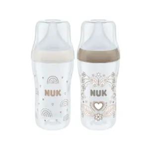 누크 아기 젖병 트윈팩 M젖꼭지 포함 선물 세트 260ml BNS