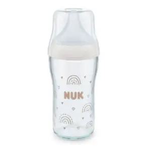 누크 아기 유리 젖병 M젖꼭지 세트 배앓이 방지 230ml BNS