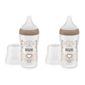 누크 아기 수유 젖병 젖꼭지M 세트 출산 선물 260mlX2 BNS