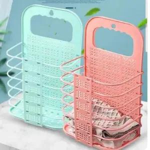 (옵션 단품)벽걸이 튼튼한 접이식 빨래바구니 튼튼한 수거함 빨래통 박스 폴딩 통