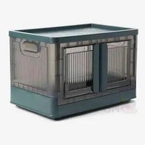 ( )접이식수납박스 오픈형 폴딩바스켓 32L 접이식폴딩박스 다크그린 캠핑용폴딩박스 폴딩