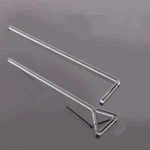 호환 10 개몫 실험실 유리 삼각형L 모양 셀 스프레더 페트리 접시 셀 푸시 앤 실험실