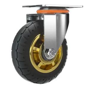 우레탄 고무 바퀴 캐스터 무소음 바퀴교체 카트바퀴 회전바퀴 6인치