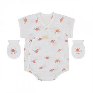 [롯데백화점]아가방 크랩뱀부반소배내수트(손싸개)(MINT) 01S317902