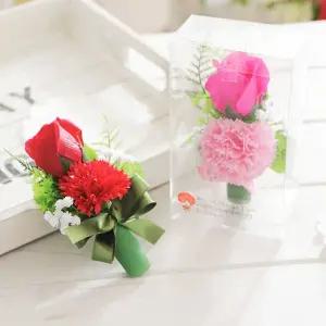 비누카네이션 장미 카네이션코사지(레드) 어버이날 스승의날