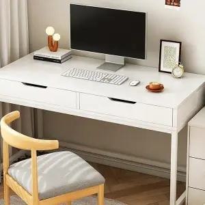 슬림 컴퓨터책상 공간활용 이동식 pc데스크 화이트 디자인 노트북 원룸 소형