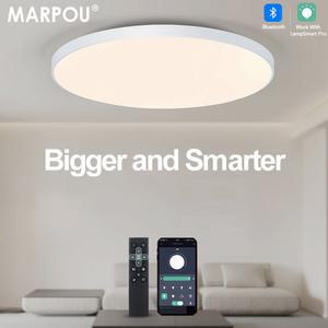 원격 가능한 밍이 램프 큰 led 스마트 80W 룸 디 제어 침실 천장 조명 MARPOU