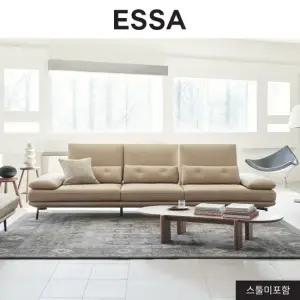 시모네 4인 스윙기능 베티버 소가죽 소파