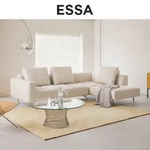 디에시즈 컴팩트 4인 오픈코너형 리브 패브릭 소파