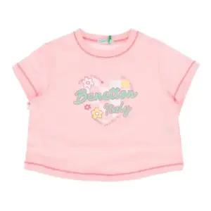 [갤러리아] 베네통키즈(26S)러블리체커보드크롭티셔츠(QATS16631/PK)