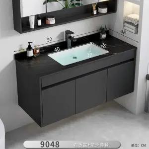 대형 벽걸이 세면기 예쁜 욕실 서랍장 세면대 하부