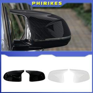M룩 카본 파이버 미러 커버 BMW 호환 X3 G01 X4 G02 X5 G05 G06 X7 G07 사이드 도어 리어뷰 캡  -