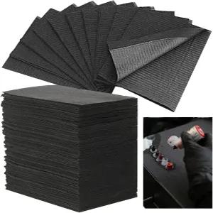 Autdor 치과용 턱받이 시트 3겹 티슈 일회용 방수 랩 천 13인치 x 18인치 환자용 타투 테이블 커버