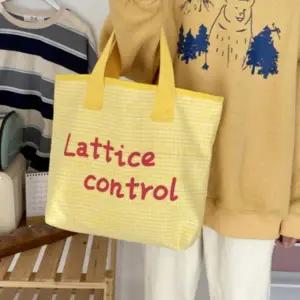 에코 백 데일리 그린 여성 가방 레터링 숄더 예쁜