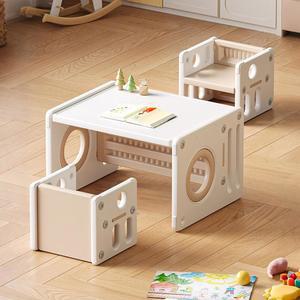 수납 공간이 있는 PakaLife 테이블 및 의자 세트, 다용도 용 테이블 및 의자 세트, 독서/식사/놀이를 위한 고품질 솔리드 높이 조절 데스크