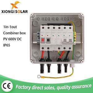 PV 컴바이너 박스 번개 보호 미니 소형 DC 퓨즈 MCB SPD 방수 IP65 케이스 600V 1 입력 출력
