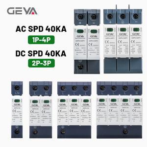 GEYA AC DC SPD 전력 서지 보호 장치 피뢰기 저전압 주택용 1234극 600V 1000V 40KA