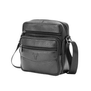 남자 세로형 멀티포켓 가죽 미니 크로스백 숄더백