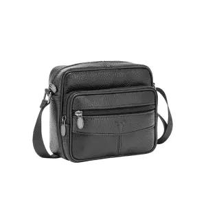 남자 가로형 소가죽 크로스백 남성 숄더백 미니백