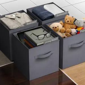 패브릭접이식사각수납박스 30x30x30 정리함