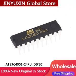 1-10Pcs  AT89C4051-24PU 8 비트 마이크로 컨트롤러 DIP20 IC 칩