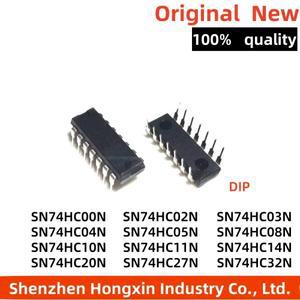 10개 HD SN74HC 74HC00 02 03 04 05 08 11 14 20 27 32 74 86 N P 헥스 인버터 DIP-14 로직 칩 IC