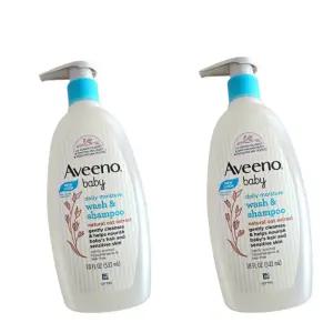 아비노 베이비 데일리 올인원 아기 샴푸 보습 키즈 바디워시 532ml, 2개