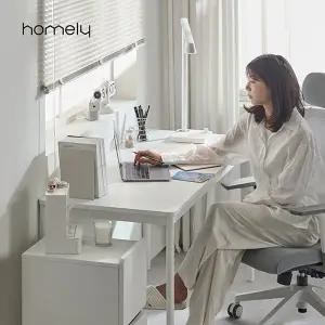 [홈리] 노트르 화이트 오피스 사무용 책상 데스크 1400X600