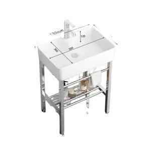 간이 세면대 세면기 소형 하부장 간이세면대 스탠드 부착식