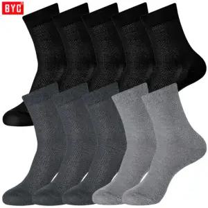BYC홍삼향가공 신사 중목망사양말10켤레SMS1176