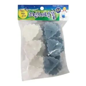 크린 세탁볼 6P 세탁기이물질제거 건조기먼지망 세탁기먼지제거