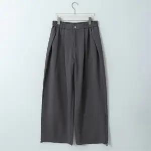 남자 투웨이 스트링팬츠 핀턱 커브드 와이드 밴딩 바지