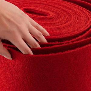 부직포 레드카펫 시상식 업소용 매트 마끄럼방지 1m x 1 5mm 빨강(약 롤카페트 단기) 20m