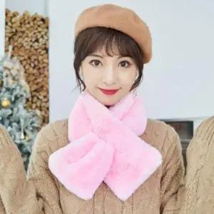 여성목도리 목도리 퍼머플러 고리형 털목도리