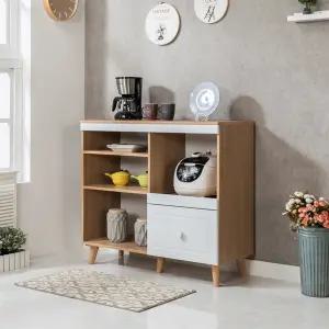 [우아미가구]제서 주방 수납 선반 렌지대 세트 900