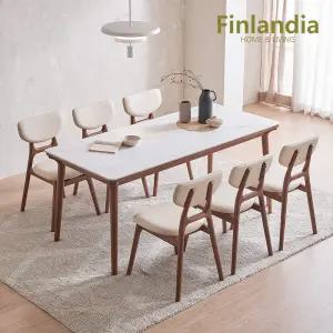 벨리나 포세린 세라믹 6인식탁세트(의자6)