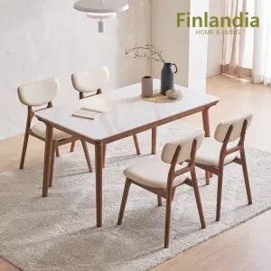 벨리나 포세린 세라믹 4인식탁세트(의자4)