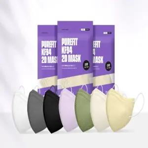 KF94마스크 2D 자외선차단 컬러마스크 대형 100매 GxR6+9HPV