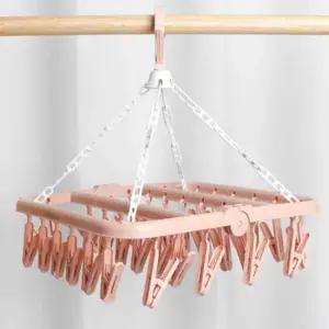 건조대 집게 걸이 32클립 빨래건조걸이 모자건조대 양말걸이