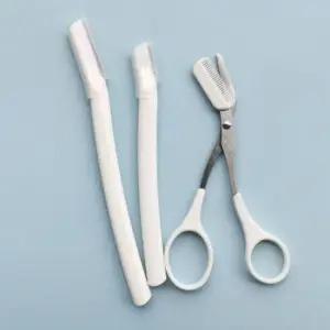 눈썹숱가위 휴대용 눈썹 정리 셀프 스타일링 눈썹칼 3종세트