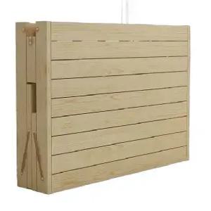 접이식 나무 데크 침대 프레임 헤드형 평상